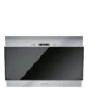 Hotpoint PHVP6.4FALK/1 60cm Wide Vertical Glass Cooker Hood - Black - NF9RF SQ1 0000000004 BLACK SLf