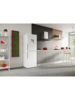 Hoover HOCT3L517FWWK 55cm Wide 50/50 Freestanding Low Frost Fridge Freezer With Water Dispenser - White - VH1MV SQ6 0000000013 WHITE SLd4