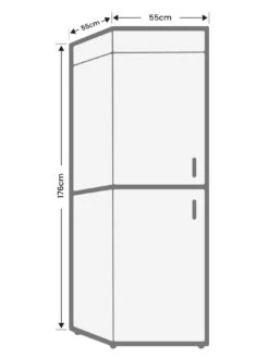 Hoover HOCT3L517FWWK 55cm Wide 50/50 Freestanding Low Frost Fridge Freezer With Water Dispenser - White - VH1MV SQ7 0000000013 WHITE ICf